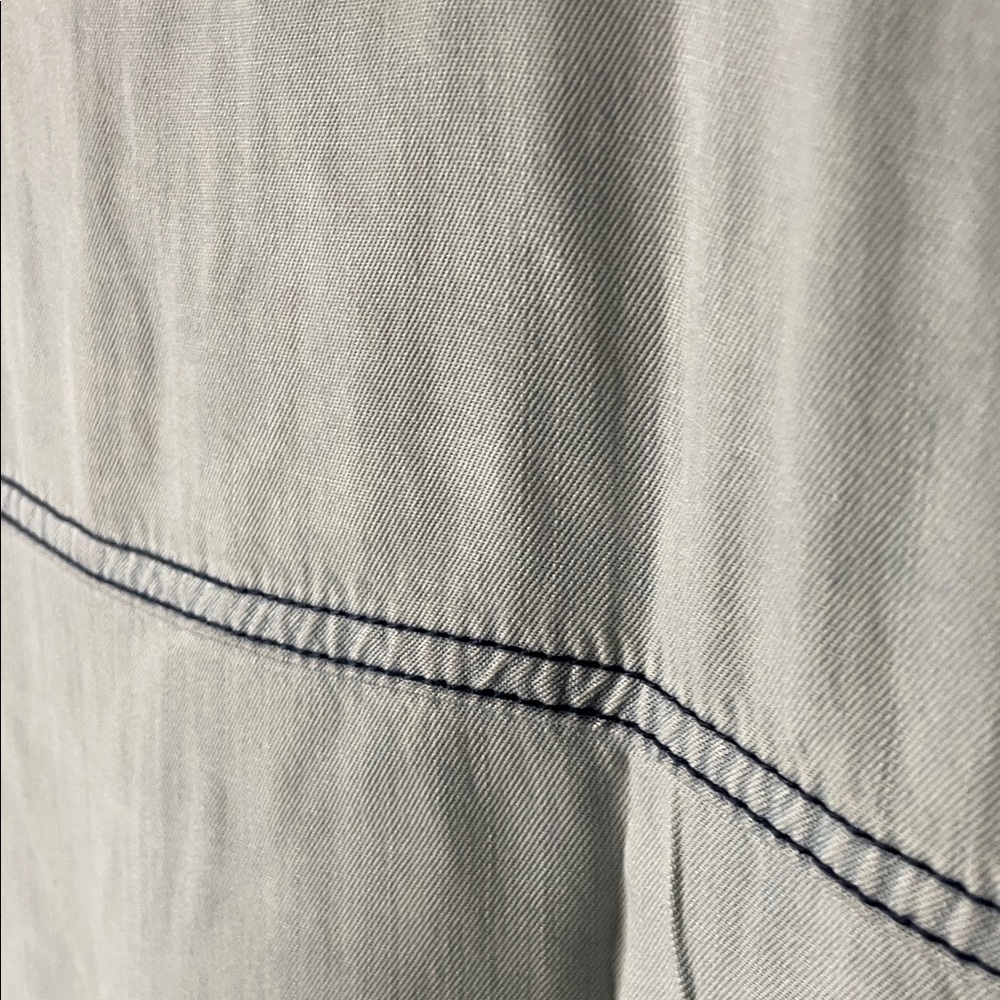 Serra Light Blue Casual Button-Down Dress - Picture 4 of 9